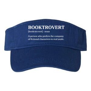 Book Lovers Funny Gift Funny Book Worm Booktrovert Gift Valucap Bio-Washed Visor