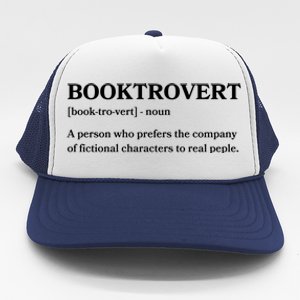 Book Lovers Funny Gift Funny Book Worm Booktrovert Gift Trucker Hat