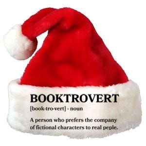 Book Lovers Funny Gift Funny Book Worm Booktrovert Gift Premium Christmas Santa Hat