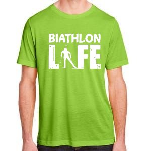 Biathlon Life For Biathletes Skiing Premium Adult ChromaSoft Performance T-Shirt