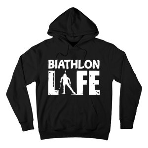 Biathlon Life For Biathletes Skiing Premium Hoodie