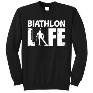 Biathlon Life For Biathletes Skiing Premium Sweatshirt