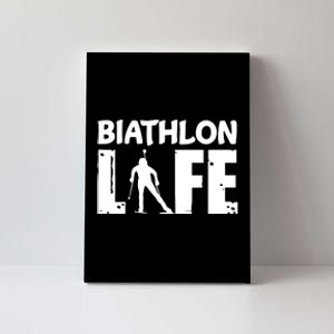 Biathlon Life For Biathletes Skiing Premium Canvas