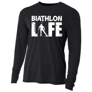 Biathlon Life For Biathletes Skiing Premium Cooling Performance Long Sleeve Crew