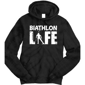 Biathlon Life For Biathletes Skiing Premium Tie Dye Hoodie