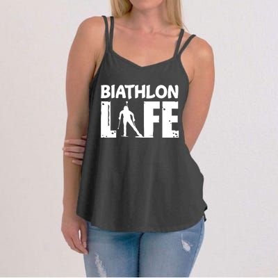 Biathlon Life For Biathletes Skiing Premium Women's Strappy Tank