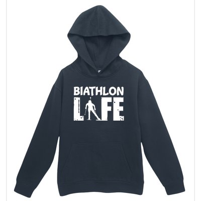 Biathlon Life For Biathletes Skiing Premium Urban Pullover Hoodie