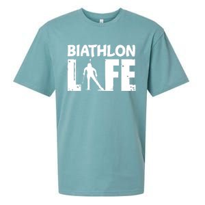 Biathlon Life For Biathletes Skiing Premium Sueded Cloud Jersey T-Shirt