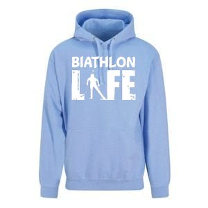 Biathlon Life For Biathletes Skiing Premium Unisex Surf Hoodie