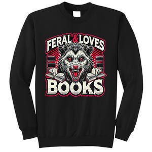 Book Lover Funny Reader Possum Librarian Library Sweatshirt