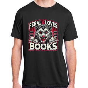 Book Lover Funny Reader Possum Librarian Library Adult ChromaSoft Performance T-Shirt