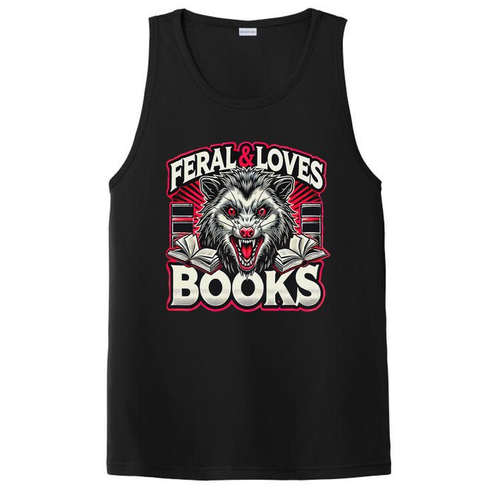 Book Lover Funny Reader Possum Librarian Library PosiCharge Competitor Tank