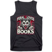 Book Lover Funny Reader Possum Librarian Library Tank Top