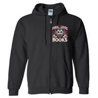 Book Lover Funny Reader Possum Librarian Library Full Zip Hoodie