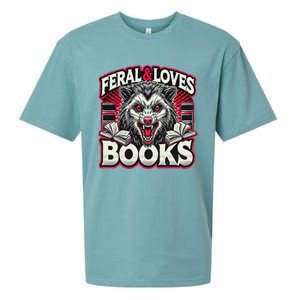 Book Lover Funny Reader Possum Librarian Library Sueded Cloud Jersey T-Shirt