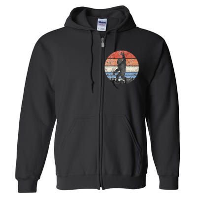 Bigfoot Lover Funny Bigfoot Rock Music Sasquatch Bigfoot Full Zip Hoodie