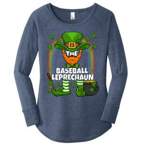 Baseball Leprechaun Family Matching St Patricks Day Party Gift Women's Perfect Tri Tunic Long Sleeve Shirt