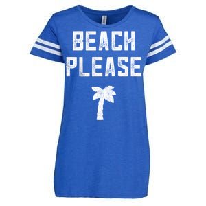 Beach Lover Funny Gift Beach Please Beach Vacation Gift Enza Ladies Jersey Football T-Shirt