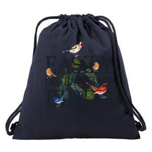 Bird Lovers Funny Gift Easily Distracted By Birds Great Gift Drawstring Bag