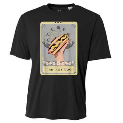 Bun Lover Foodie Food Lover The Hot Dog Tarot Card Cooling Performance Crew T-Shirt