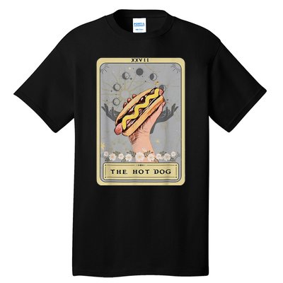 Bun Lover Foodie Food Lover The Hot Dog Tarot Card Tall T-Shirt