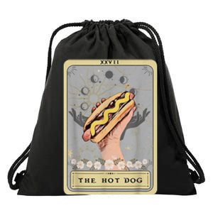 Bun Lover Foodie Food Lover The Hot Dog Tarot Card Drawstring Bag