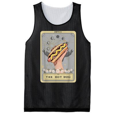 Bun Lover Foodie Food Lover The Hot Dog Tarot Card Mesh Reversible Basketball Jersey Tank