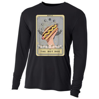 Bun Lover Foodie Food Lover The Hot Dog Tarot Card Cooling Performance Long Sleeve Crew