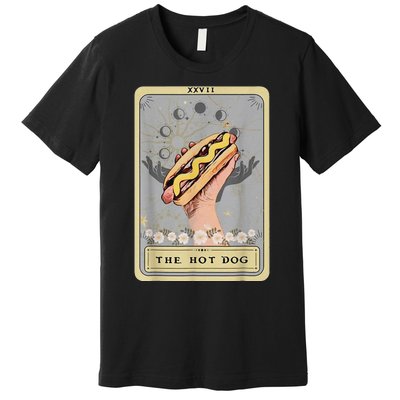 Bun Lover Foodie Food Lover The Hot Dog Tarot Card Premium T-Shirt