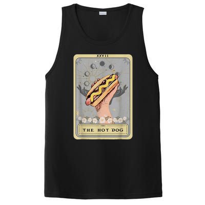 Bun Lover Foodie Food Lover The Hot Dog Tarot Card PosiCharge Competitor Tank