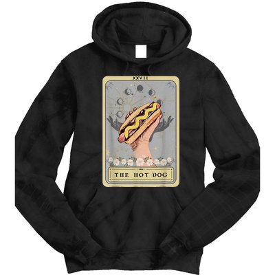 Bun Lover Foodie Food Lover The Hot Dog Tarot Card Tie Dye Hoodie