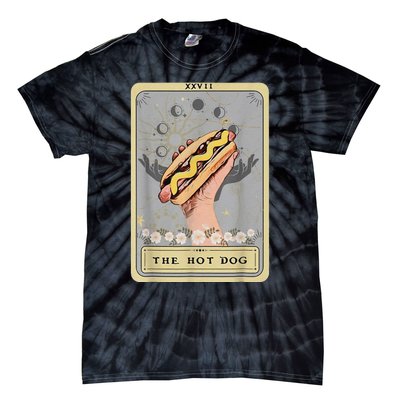 Bun Lover Foodie Food Lover The Hot Dog Tarot Card Tie-Dye T-Shirt