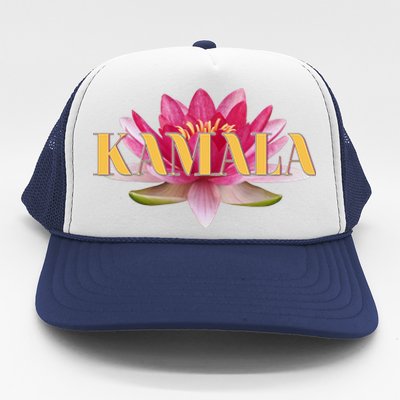 Beautiful Lotus Flower Kamala Harris 2024 Lotus for Potus Trucker Hat