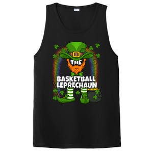 Basketball Leprechaun Family Matching St Patricks Day Party Cool Gift PosiCharge Competitor Tank