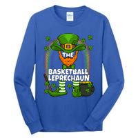 Basketball Leprechaun Family Matching St Patricks Day Party Cool Gift Tall Long Sleeve T-Shirt