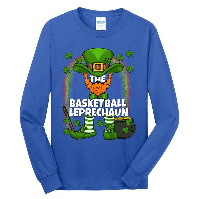 Basketball Leprechaun Family Matching St Patricks Day Party Cool Gift Tall Long Sleeve T-Shirt