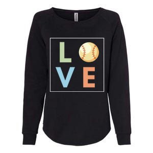 Baseball Love For Baseball Player Cool Gift Womens California Wash Sweatshirt