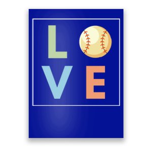 Baseball Love For Baseball Player Cool Gift Poster