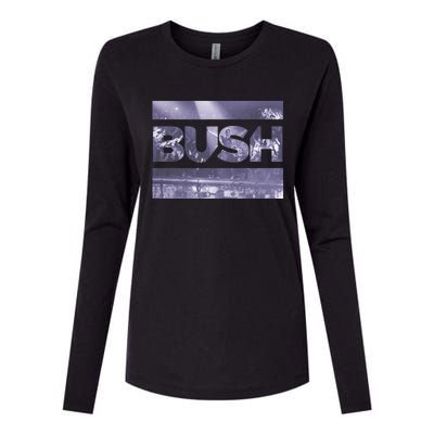 Bush – Logo Fill Stage Glory Womens Cotton Relaxed Long Sleeve T-Shirt