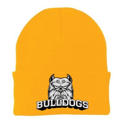 Bulldogs Lovers Fan Animal Wildlife Team Supporter Sports Gift Knit Cap Winter Beanie