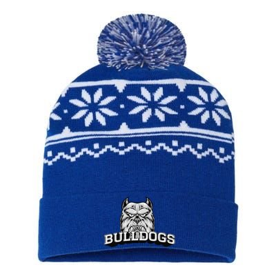 Bulldogs Lovers Fan Animal Wildlife Team Supporter Sports Gift USA-Made Snowflake Beanie