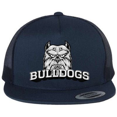 Bulldogs Lovers Fan Animal Wildlife Team Supporter Sports Gift Flat Bill Trucker Hat