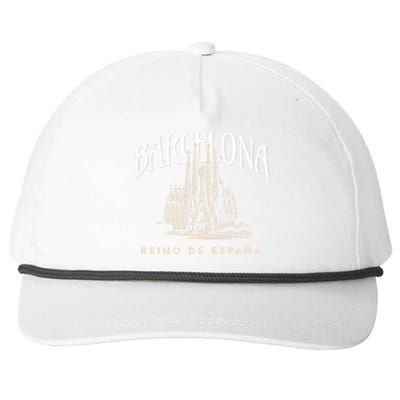 Barcelona La Familia Sagrada Reino De EspañA Snapback Five-Panel Rope Hat