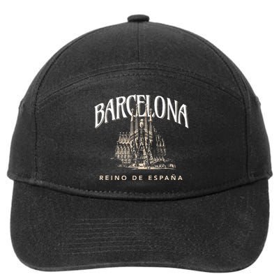 Barcelona La Familia Sagrada Reino De EspañA 7-Panel Snapback Hat