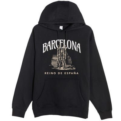 Barcelona La Familia Sagrada Reino De EspañA Premium Pullover Hoodie