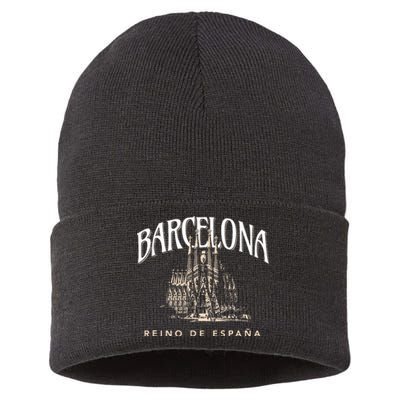 Barcelona La Familia Sagrada Reino De EspañA Sustainable Knit Beanie