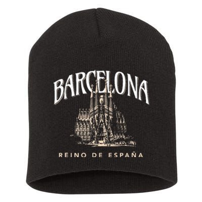 Barcelona La Familia Sagrada Reino De EspañA Short Acrylic Beanie