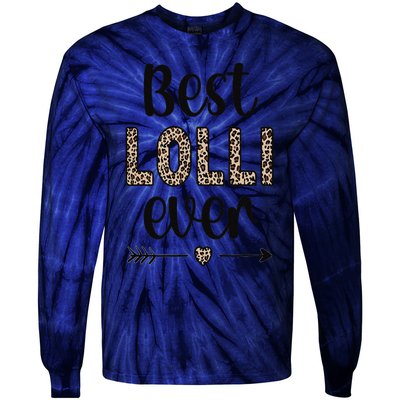 Best Lolli Grandmother Appreciation Lolli Grandma Tie-Dye Long Sleeve Shirt