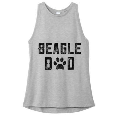 Beagle Lover Gifts I Love My Beagle Dad Beagle Owner Gifts Ladies PosiCharge Tri-Blend Wicking Tank