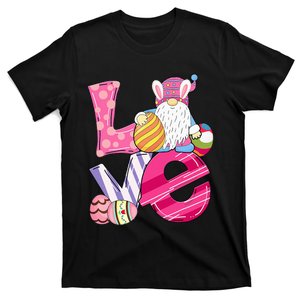 Bunny Love Gnome Rabbit Eggs Hunting Easter T-Shirt